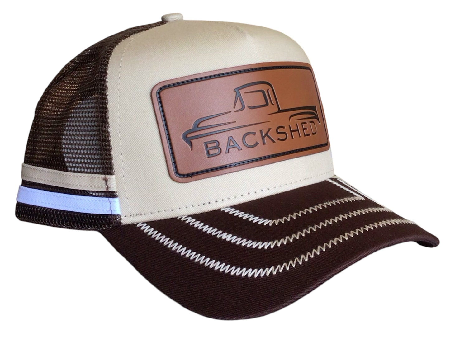 Backshed Whiskey River Trucker Cap - Brown