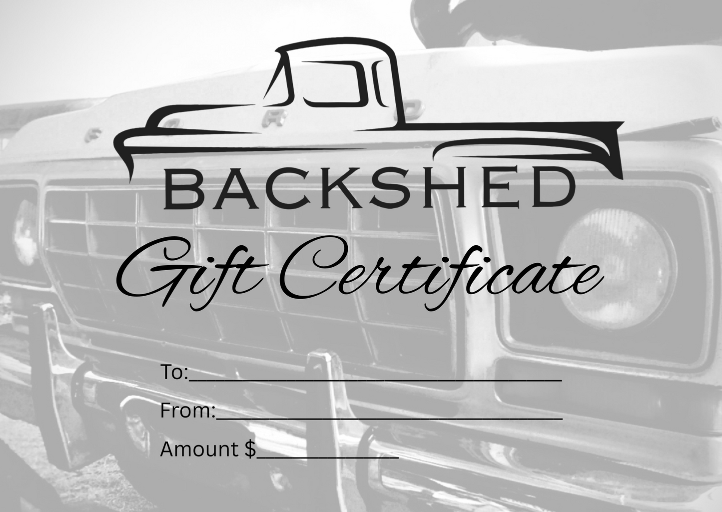 Backshed Gift Card