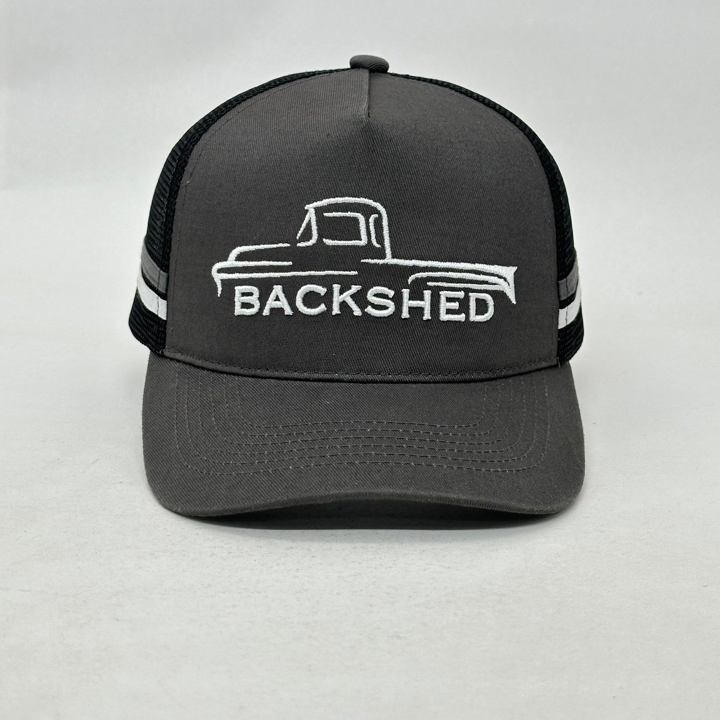 Grey Backshed Trucker Cap