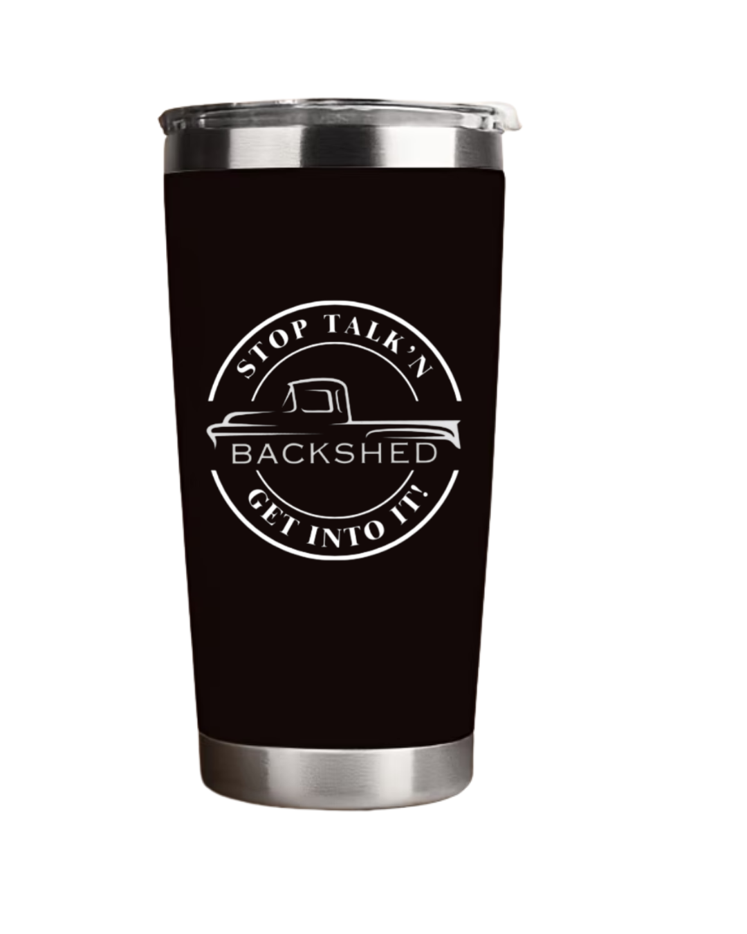 Stainless Steel Coffee Mug- Stop Talkn Get Into It
