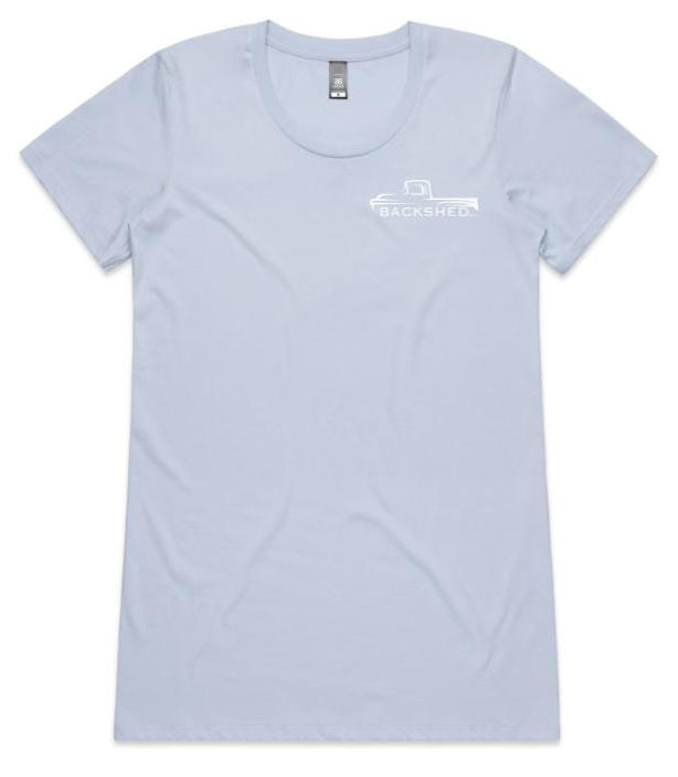 Backshed Womens T-shirt - Sky Blue - Slim fit