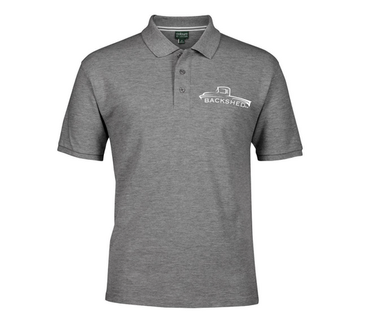 Backshed Polo Shirt Embroidered logo 10x5cm