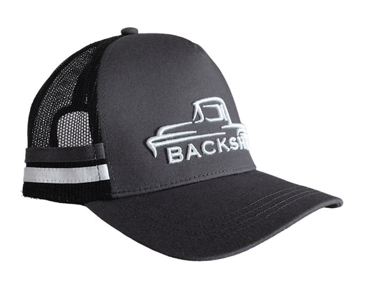 Backshed Trucker Cap - 3D Embroidery Grey & White