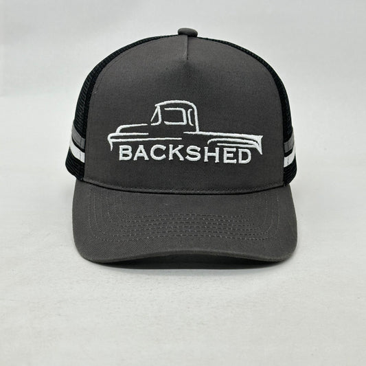 Grey Backshed Trucker Cap